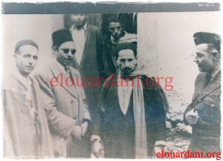 El Ouardani after Fallaghas El Sahel surrendered their arms with Tahar Sfar and a French colonel