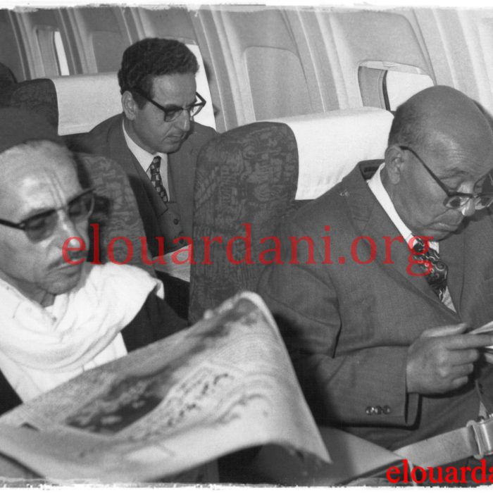 El Ouardani with Abdallah Farhat and Ferjani Bel Haj Ammar in their visit to Algeria