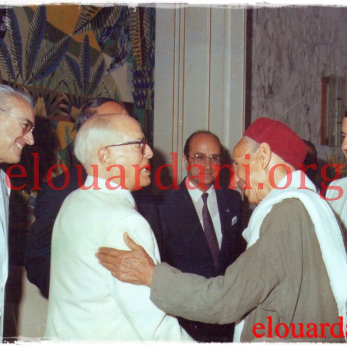 El Ouardani visiting President Bourguiba a Monastir with Rachid sfar and Mansour skhiri